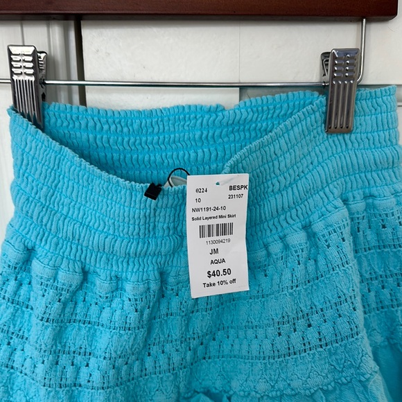 Blue Ruffled Skirt - Picture 2 of 3